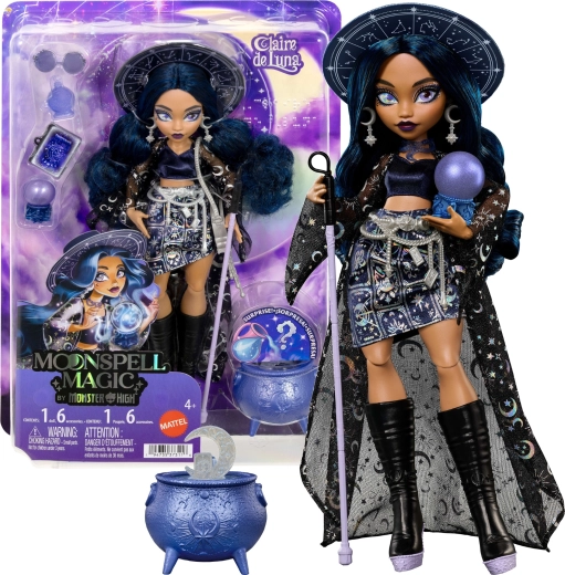 Monster High Moonspell Magic păpușa Claire de Luna 26 cm cu accesorii