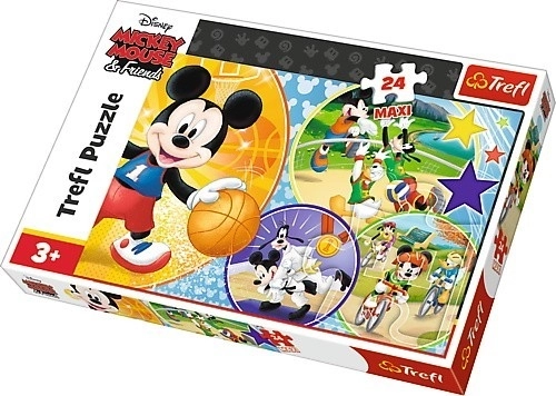 Puzzle maxi 24 piese – MICKEY MOUSE: timpul pentru sport