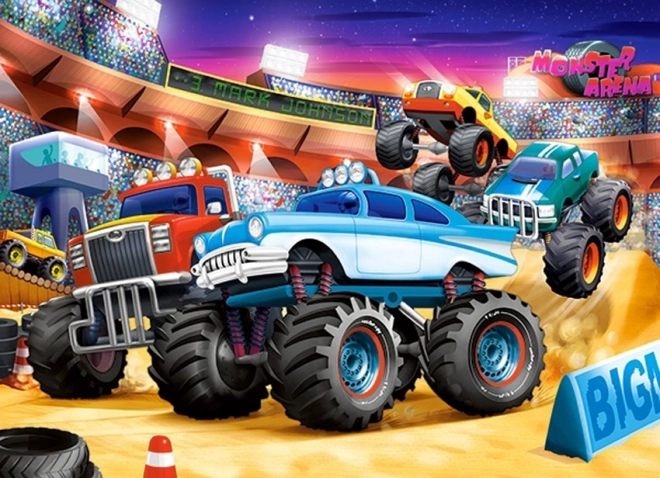 Puzzle 70 piese Monster Truck Show