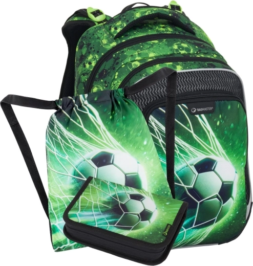 Bagmaster Lumi set școlar mic pentru elevii de clasa I – fotbal