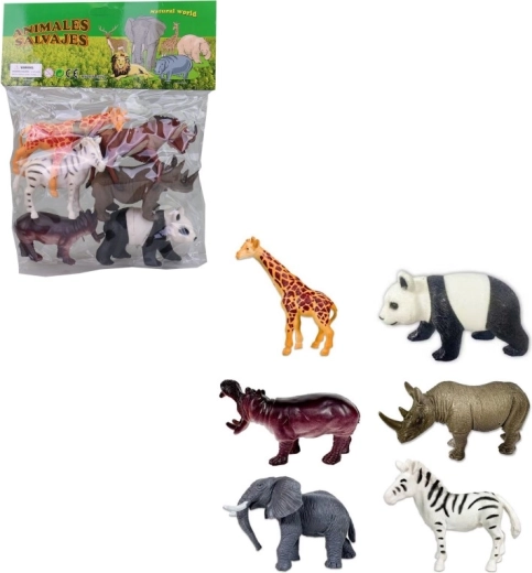 Animale safari în săculeț (6 buc.)