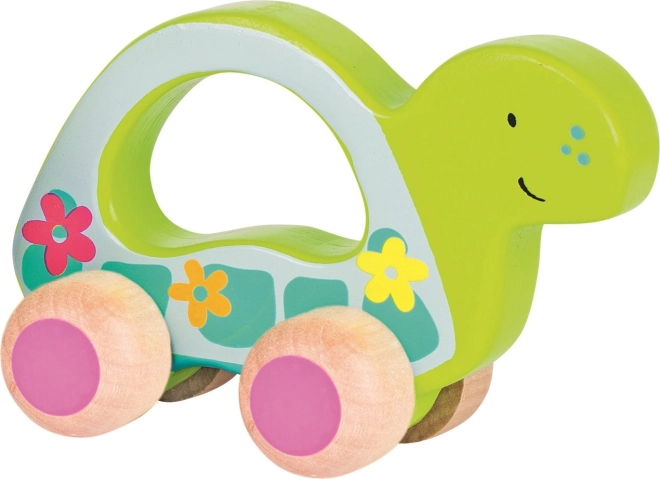 Broască țestoasă din lemn pe roți de la Goki