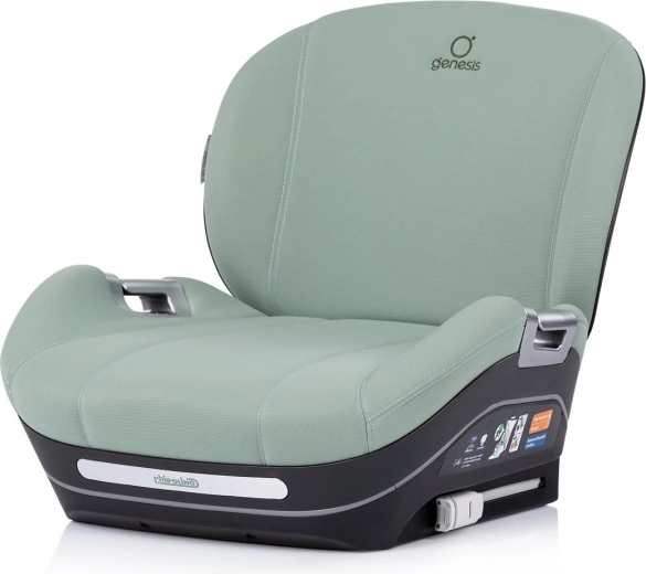 Suprășezător auto Chipolino Genesis i-Size cu ISOFIX, 125–150 cm, culoare Matcha
