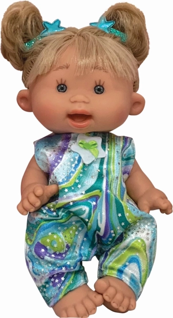 Păpușă Pepotes Petrecere în salopetă 26 cm