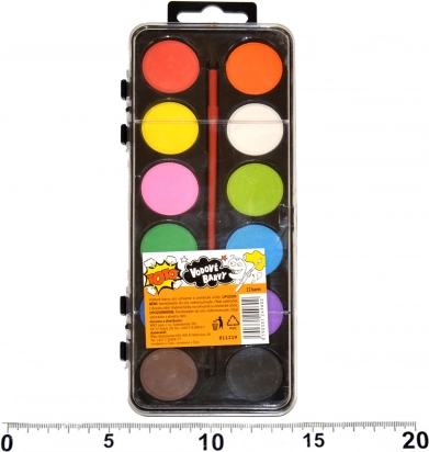 Aquarele 12 culori cu pensulă