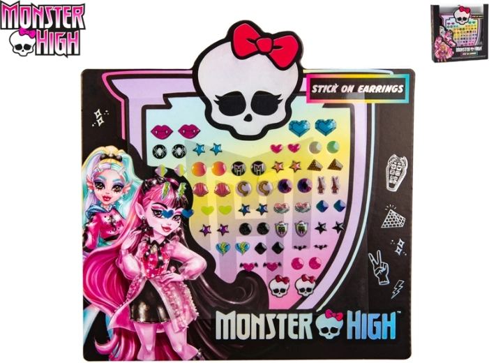 Cercei autocolanți MONSTER HIGH – set de 24 bucăți pentru copii