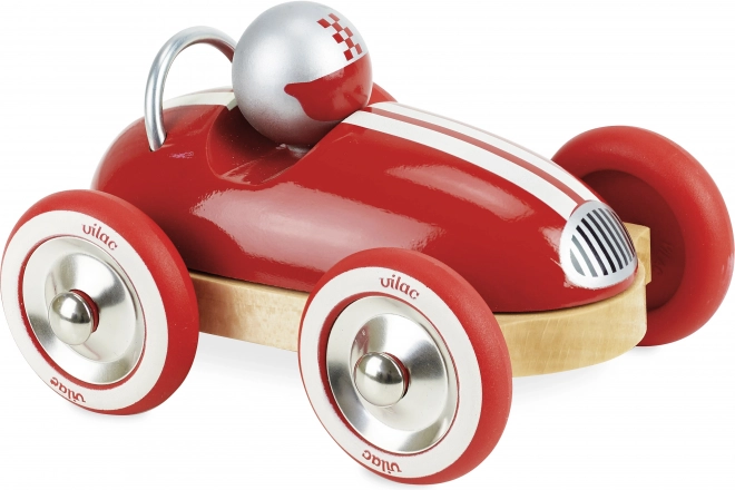 Mașină din lemn Roadster vintage roșu