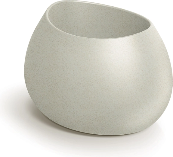 Ghiveci Evolia 60 cm, culoare nisip – jardiniere modern din plastic pentru casă și grădină