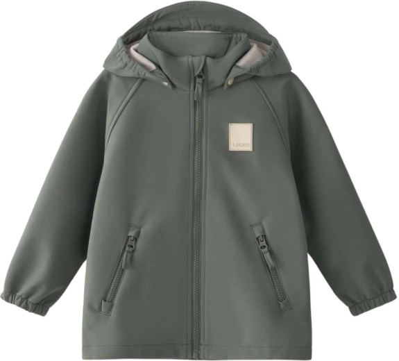 Geacă softshell Leokid Lake agave green, mărimea 110