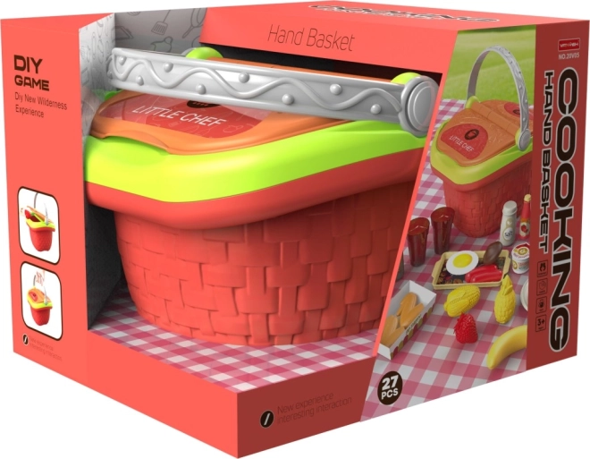 Set de joacă coș cu mâncare pentru copii