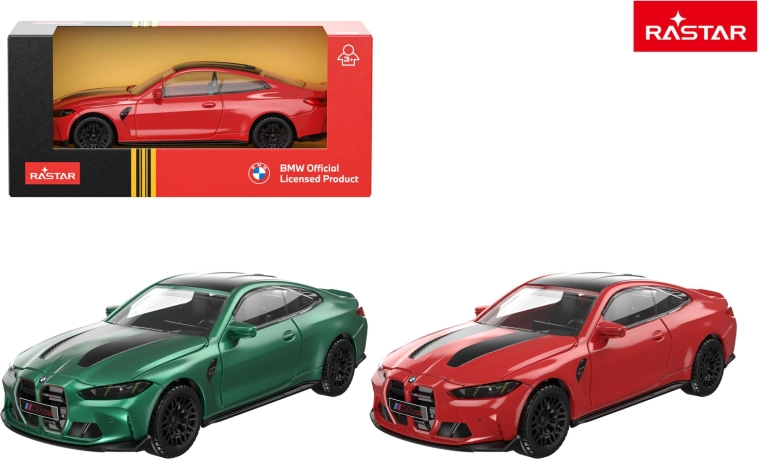Mașinuță metalică Rastar BMW M4 CS 1:43 roșie - 1 bucată