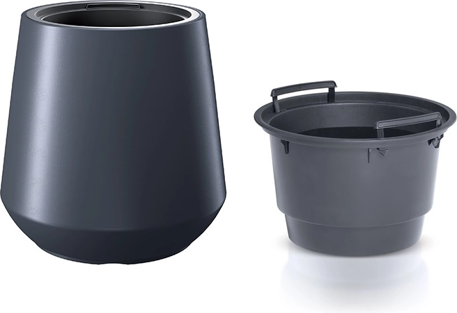 Ghiveci cu inserție, antracit, 44 cm, 51 l