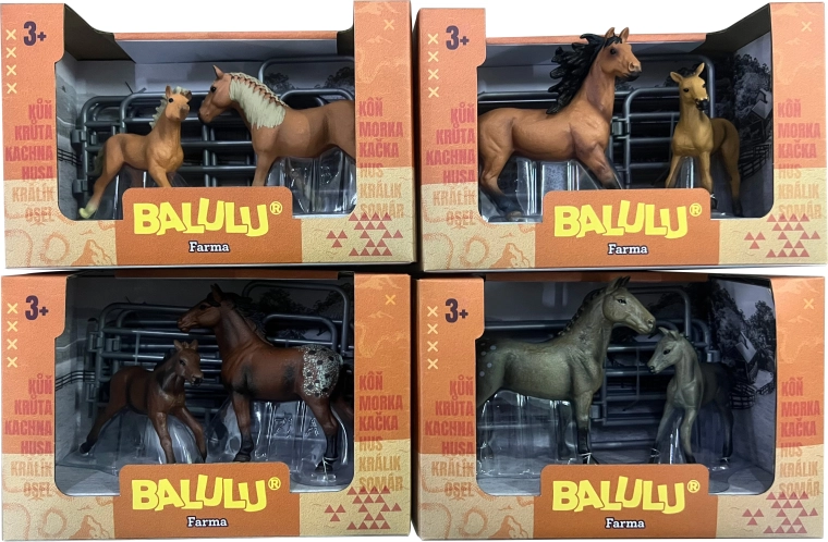 Set de joacă BALULU cu iapă și mânz - 1 bucată