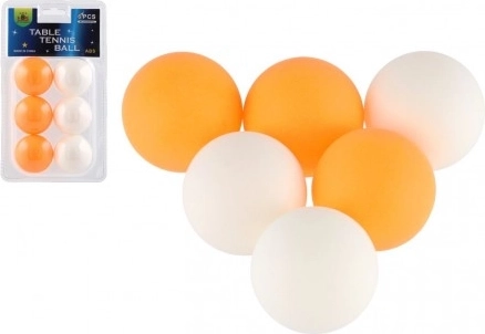 Mingi de tenis de masă 6 bucăți plastic 4 cm