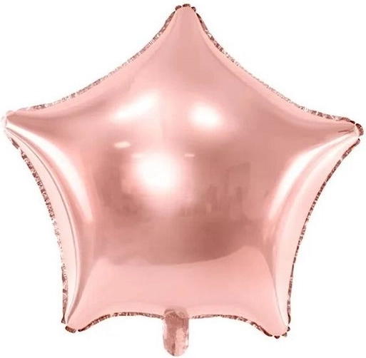 Balon din folie stea rose gold 48 cm - 1 buc
