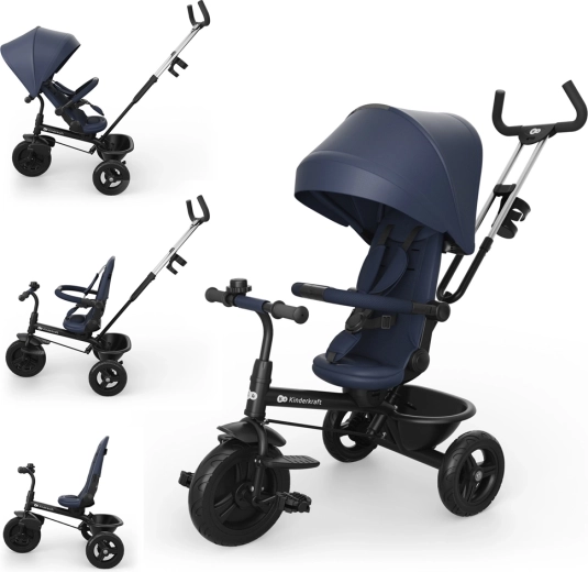 Tricicletă Kinderkraft Aston 2 Plus Navy