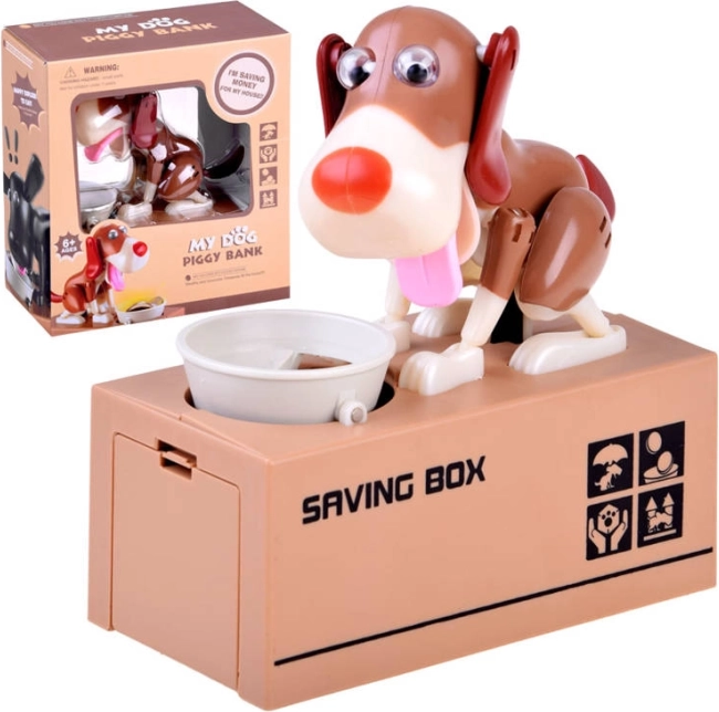 Pușculița interactivă Câinele mănâncă monede