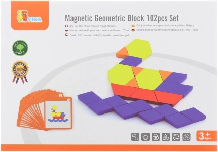 Mozaic magnetic - blocuri geometrice