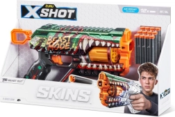 X-Shot Skins Griefer Beast Mode – pistolă cu săgeți din spumă, 12 săgeți