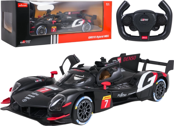Mașină RC Rastar Toyota Gazoo Racing GR010 Hybrid la scara 1:14, neagră