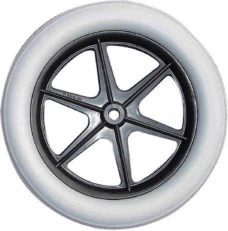 Roată de schimb pentru căruciorul POPULAR cu bandaj din poliuretan 230 × 30 mm