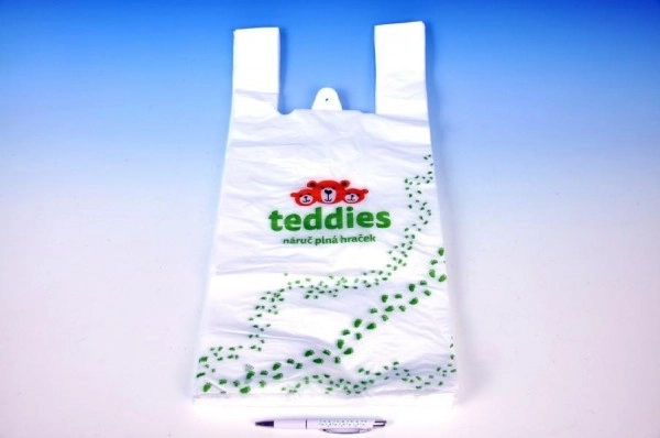 Pungă tip vestă din polietilenă 28 × 57 cm, 50 buc.