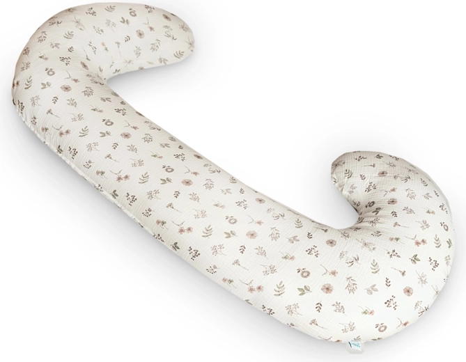 Ceba pernă pentru alăptare și sarcină Cebușka Duo muselină Small Twigs 300 cm