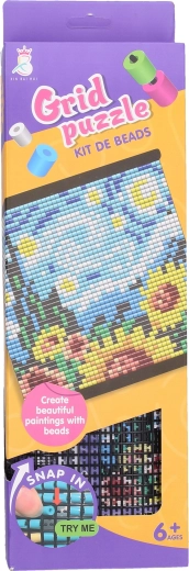 Mozaic cu mărgele Cer și floarea-soarelui 31 × 32,5 cm