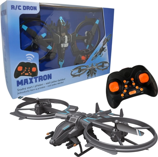 Dron RC Maxtron cu control simplu și iluminare LED
