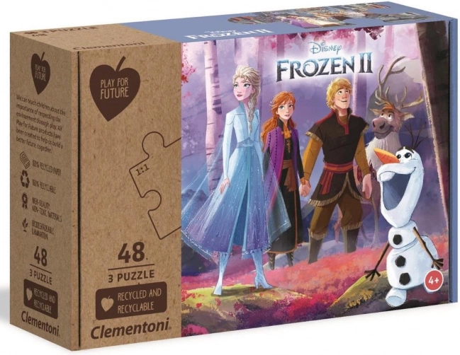 Puzzle pentru copii Regatul de Gheață 2 - 3x48 piese