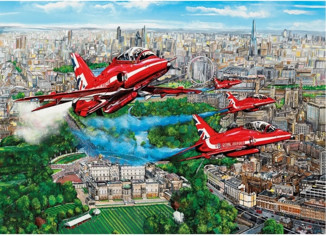 Puzzle Red Arrows deasupra Londrei 1000 de piese