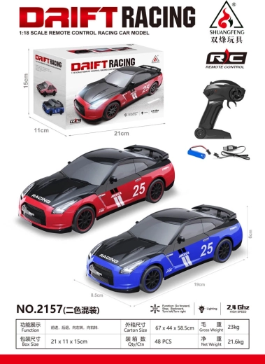 Mașină cu telecomandă pentru drift Racing 25 roșie 1:18