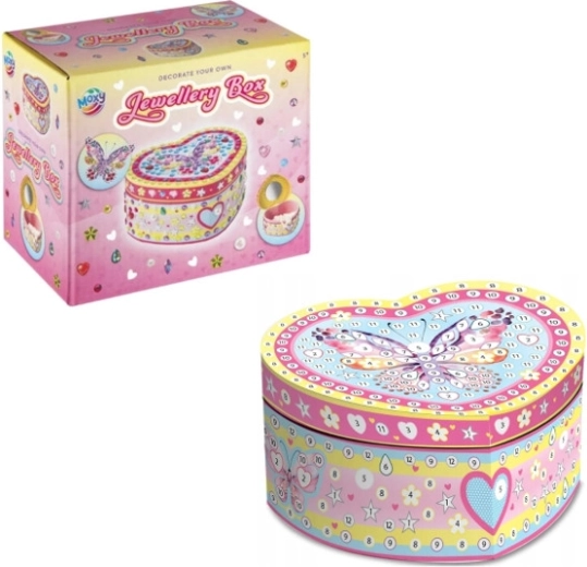 Set pentru realizarea unei cutii de bijuterii – fluture/unicorn