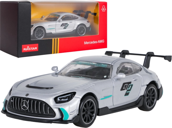 Model metalic Mercedes-AMG GT2 RASTAR la scara 1:43, argintiu