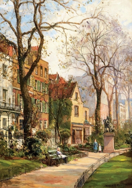 Puzzle Plimbare în parc 1500 piese