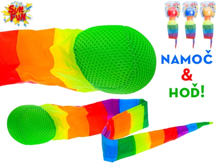 Minge de apă cu panglică curcubeu