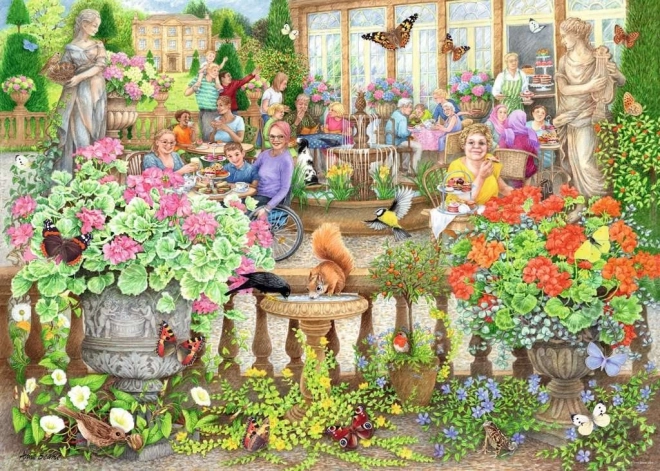 Puzzle Ravensburger Cafenea în orangerie 1000 piese