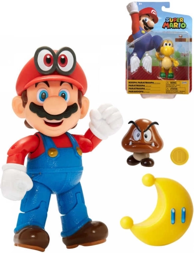 Figurină Nintendo Super Mario 10 cm cu accesoriu - 1 bucată