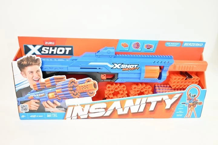 ZURU X-Shot Insanity Berzerko blaster din spumă pentru săgeți