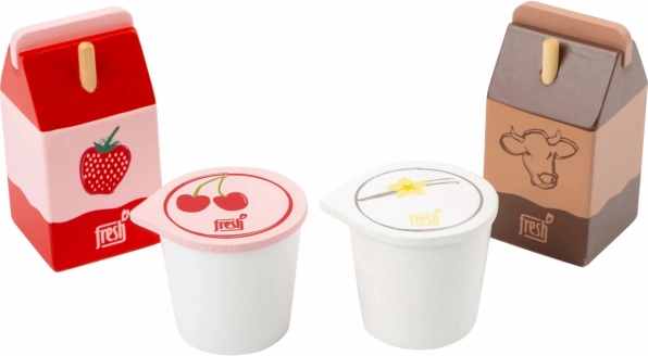 Small Foot set de produse lactate din lemn