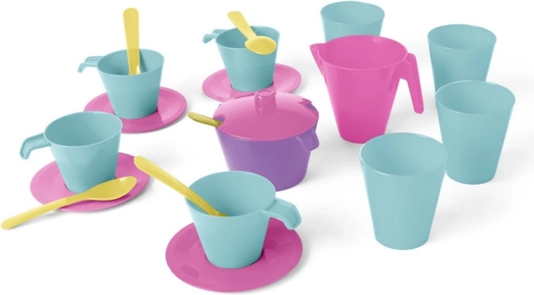 Set vesel de veselă pentru copii, 20 piese – roz Party Time