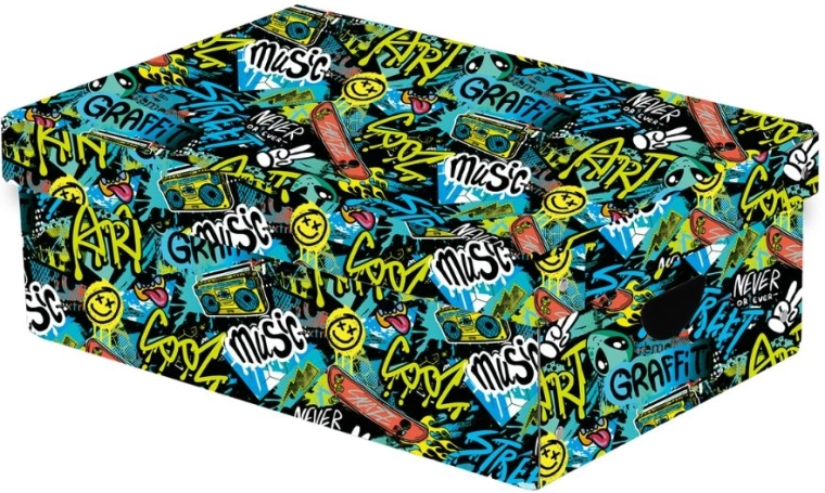 Cutie mare de depozitare laminată Funny Boy cu capac