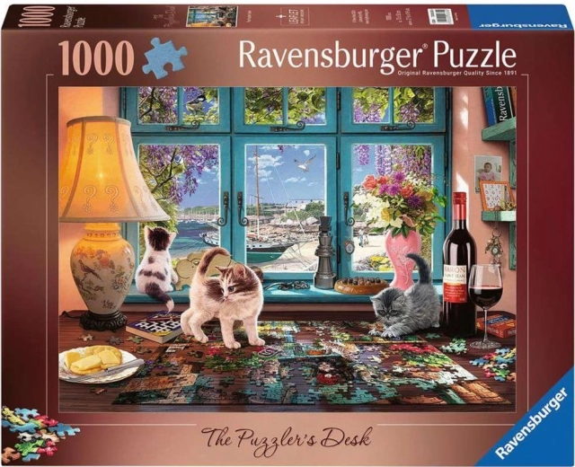 Masă pentru puzzle Ravensburger pentru iubitorii de puzzle (1000 de piese)