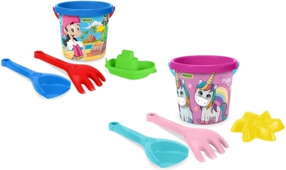 Set pentru nisip 4 piese în plasă pentru copii 12m+ Wader