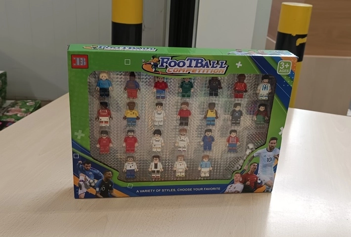 Figurine compatibile cu seturile de construcție – fotbaliști, 24 buc.