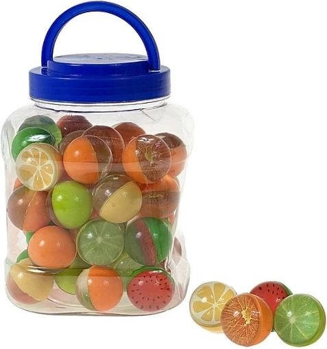 Minge săritoare cu fructe 3 cm în borcan
