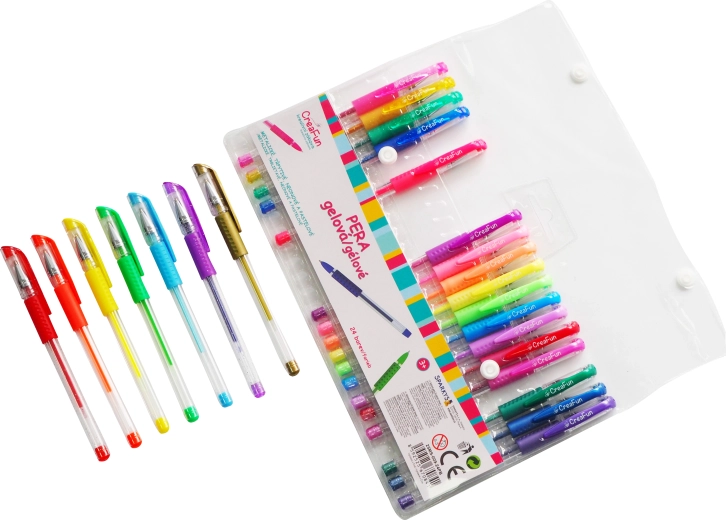Pixuri gel CreaFun 24 culori SPARKYS