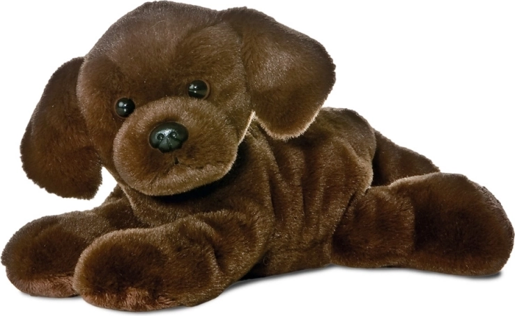 Aurora mini flopsies lil lucky labrador „ciocolatiu” jucărie de pluș 21 cm