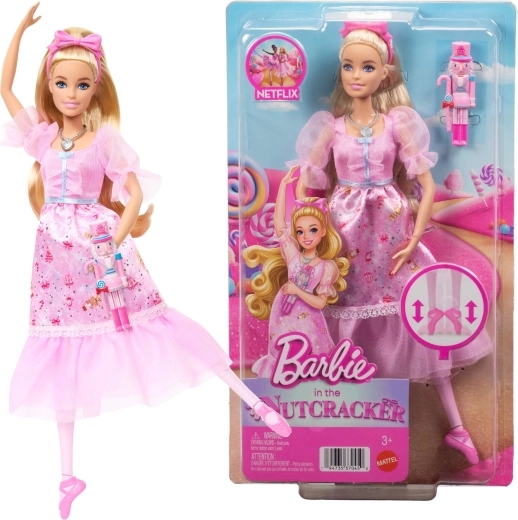 Barbie Spărgătorul de nuci – balerina Clara în cămașă de noapte roz