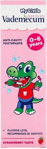 Pastă de dinți pentru copii Vademecum MyLittle căpșună 0–6 ani 50 ml